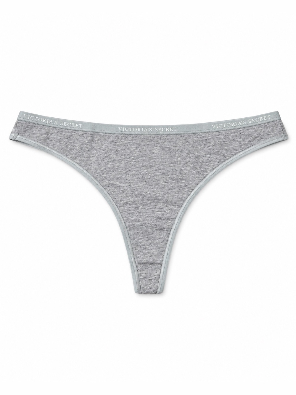Victoria’s Secret Heather Gray Logo Waist Thong Panty XL